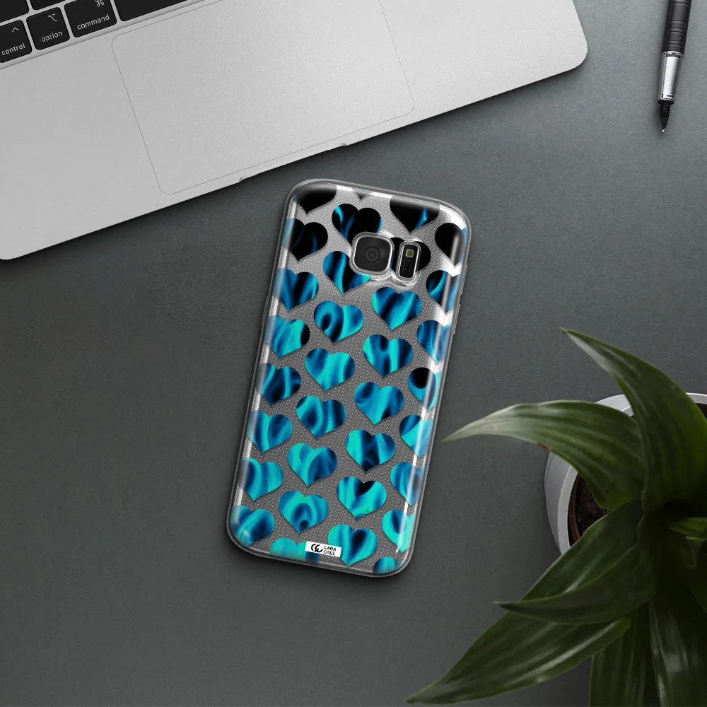 Heart Flame Samsung S 7 Clear TPU Case