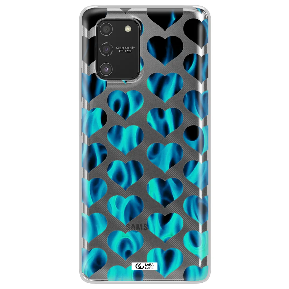 Heart Flame Samsung S10 Lite Clear TPU Case
