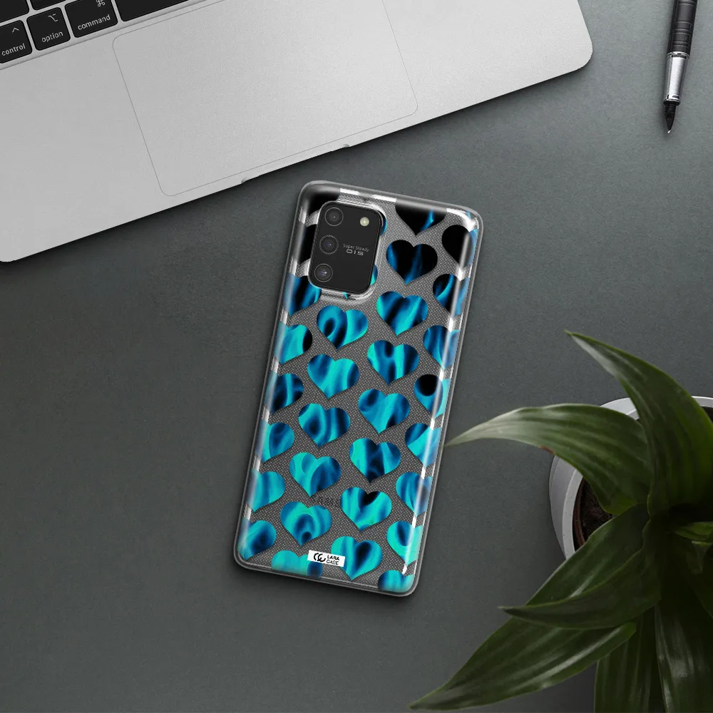 Heart Flame Samsung S10 Lite Clear TPU Case