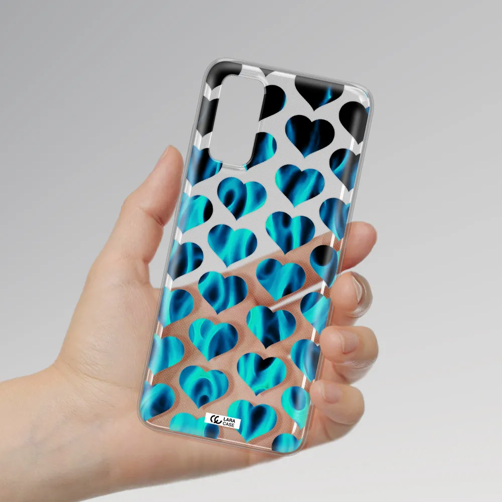 Heart Flame Samsung S20 Clear TPU Case