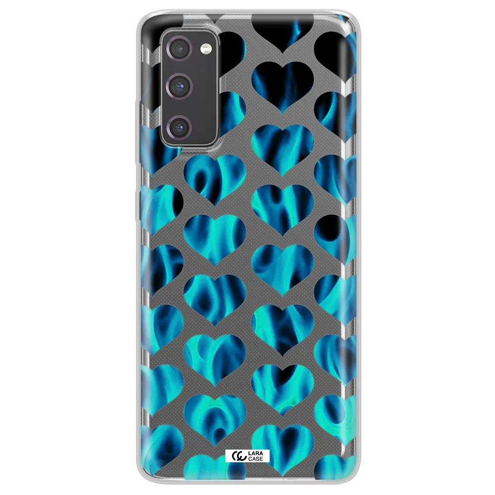 Heart Flame Samsung S20 Fe Clear TPU Case