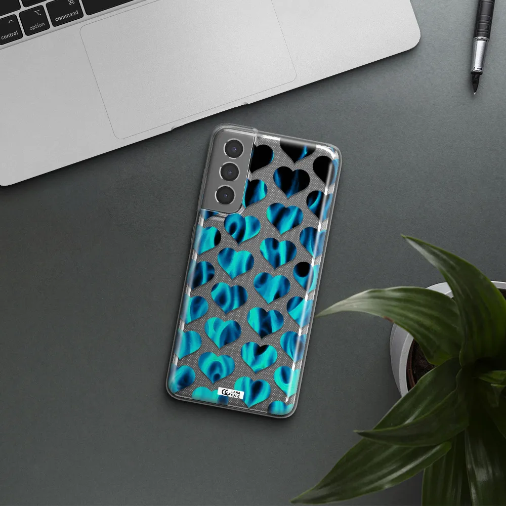 Heart Flame Samsung S21 Clear TPU Case