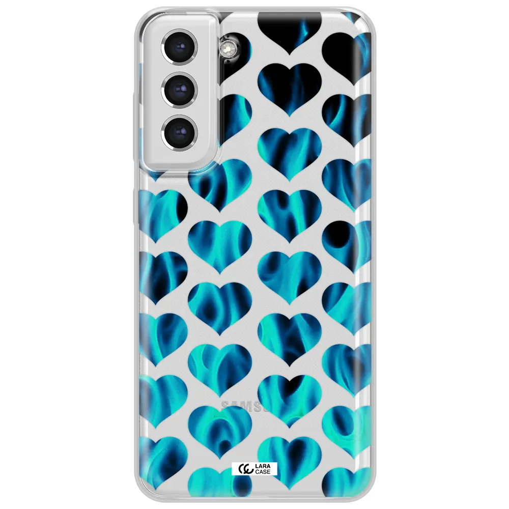 Heart Flame Samsung S21 Fe Clear Tpu Case