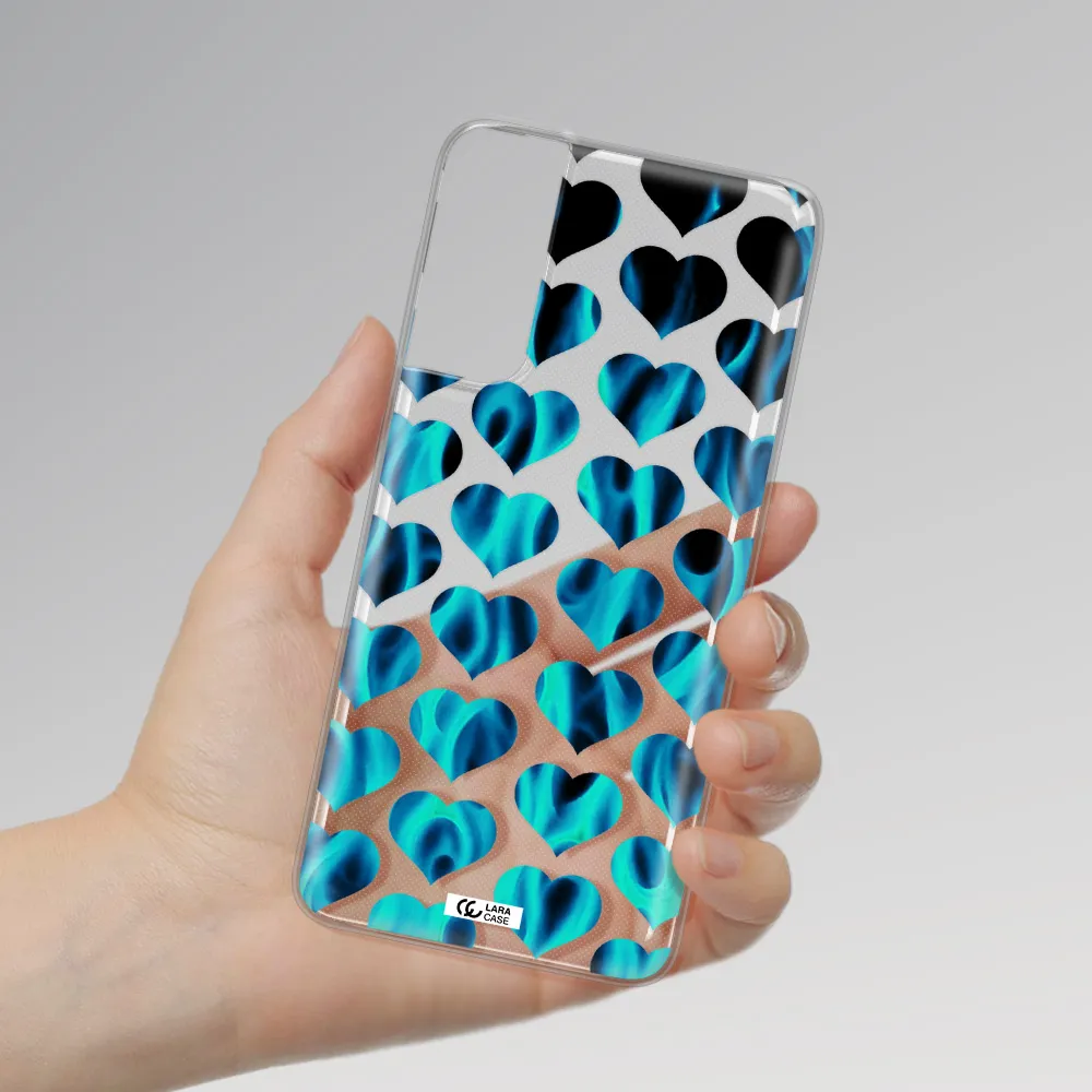Heart Flame Samsung S21 Plus Clear TPU Case
