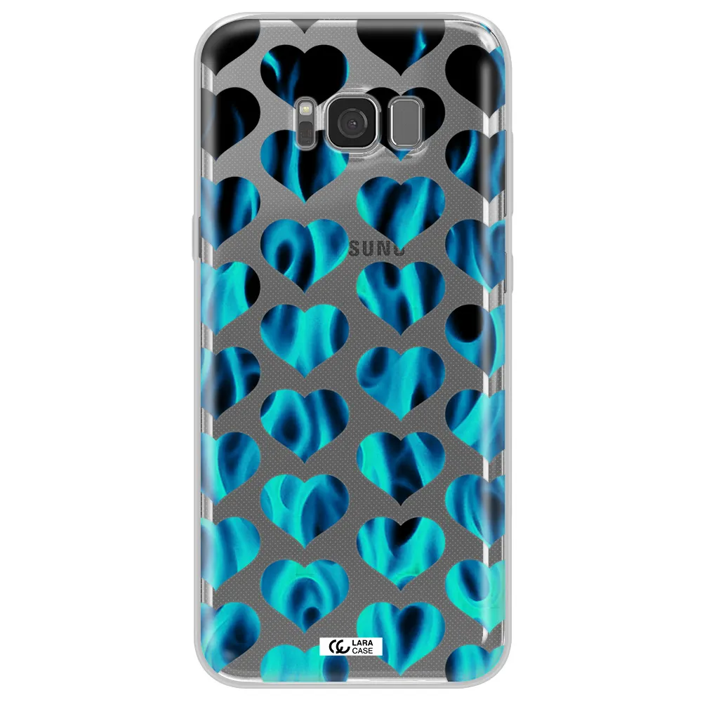 Heart Flame Samsung S8 Clear TPU Case
