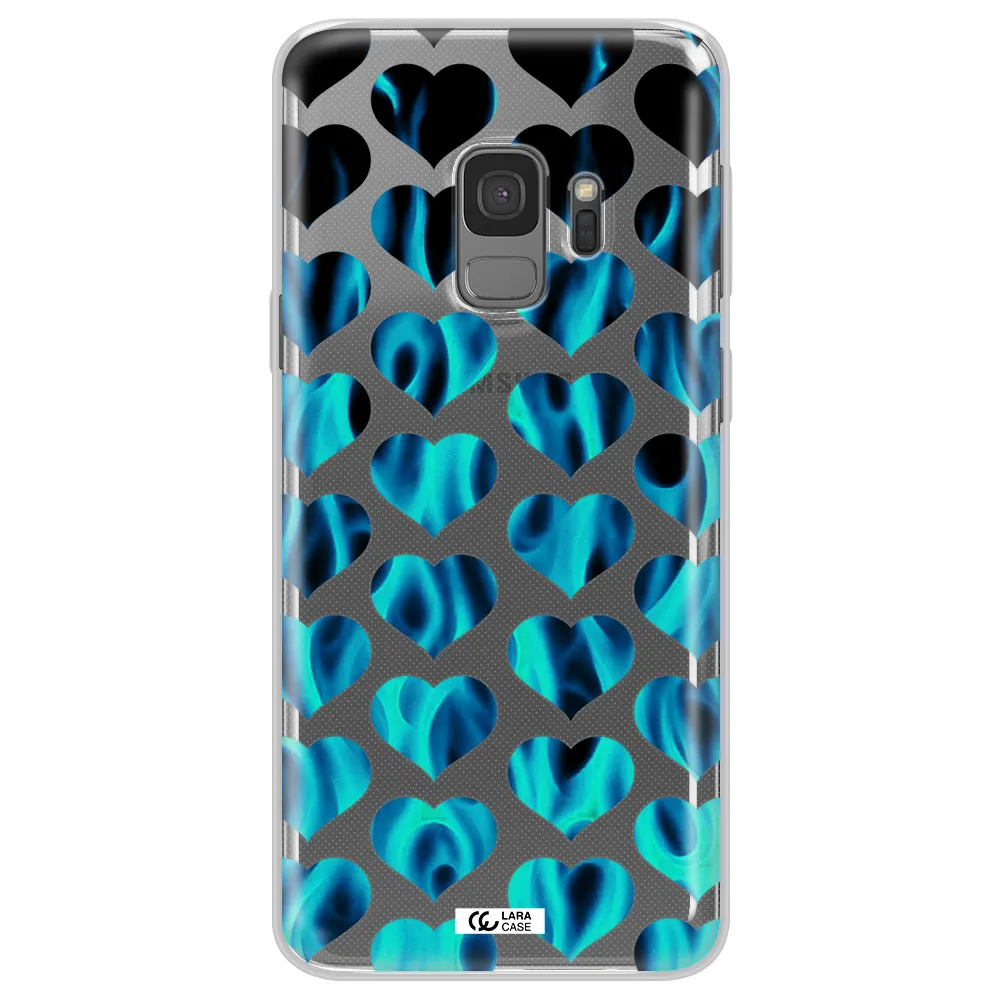 Heart Flame Samsung S9 Clear TPU Case