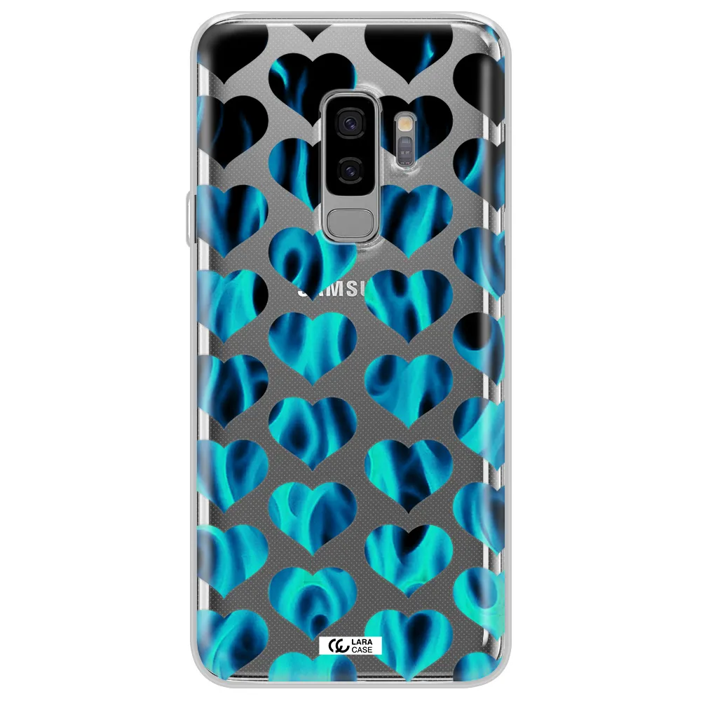 Heart Flame Samsung S9 Plus Clear TPU Case