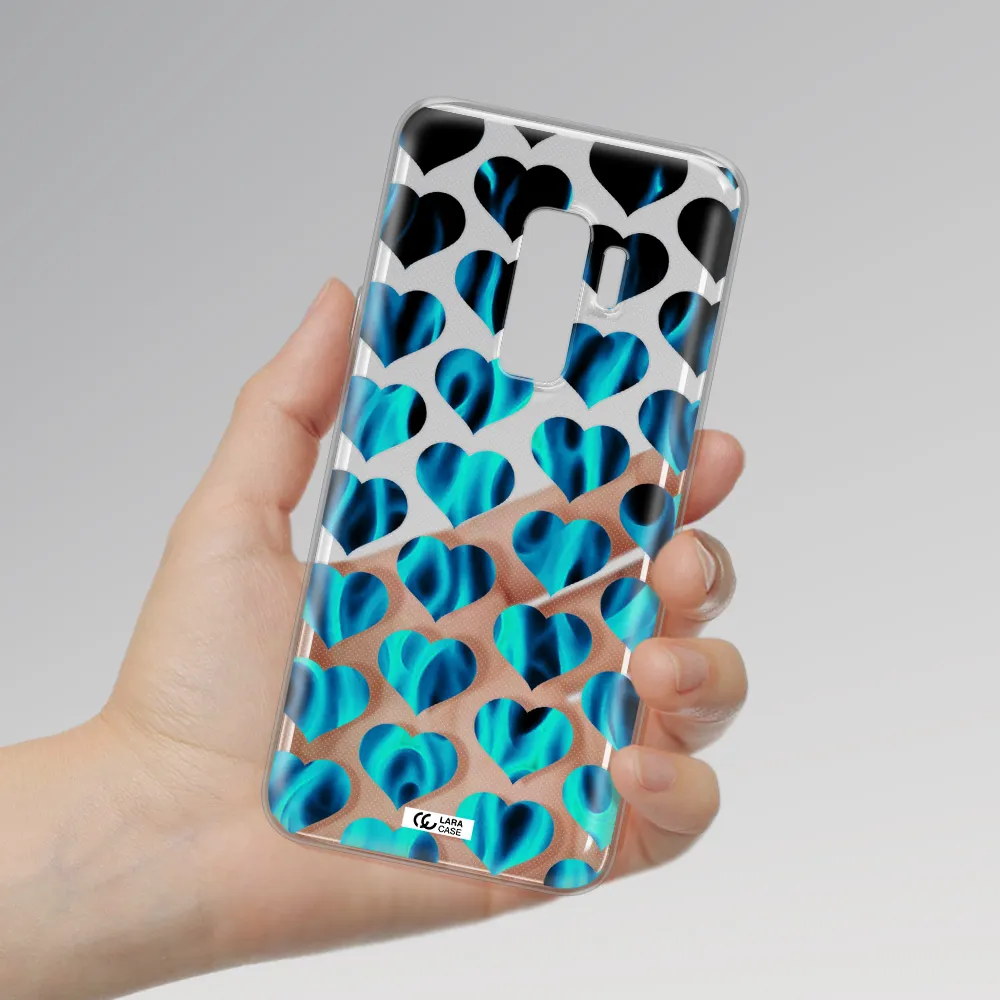 Heart Flame Samsung S9 Plus Clear TPU Case
