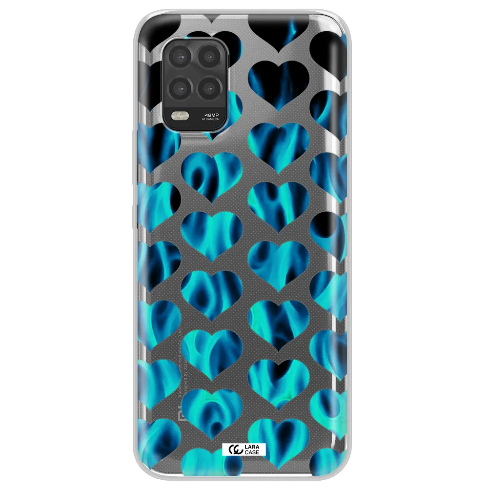 Heart Flame Xiaomi Mi 10 Lite Clear TPU Case