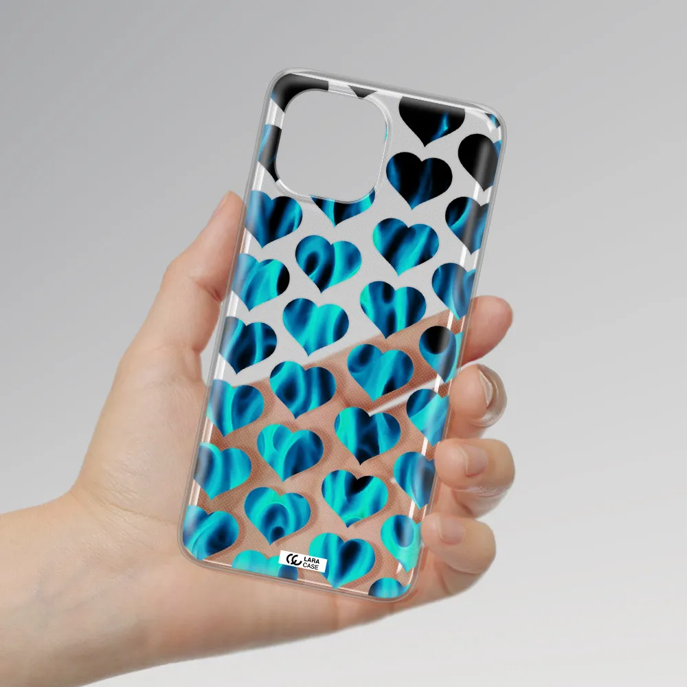 Heart Flame Xiaomi Mi 11 Lite Clear TPU Case