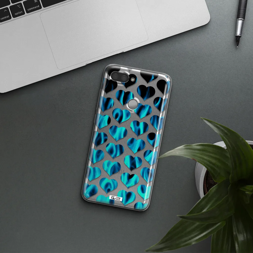 Heart Flame Xiaomi Mi 8 Lite Clear TPU Case