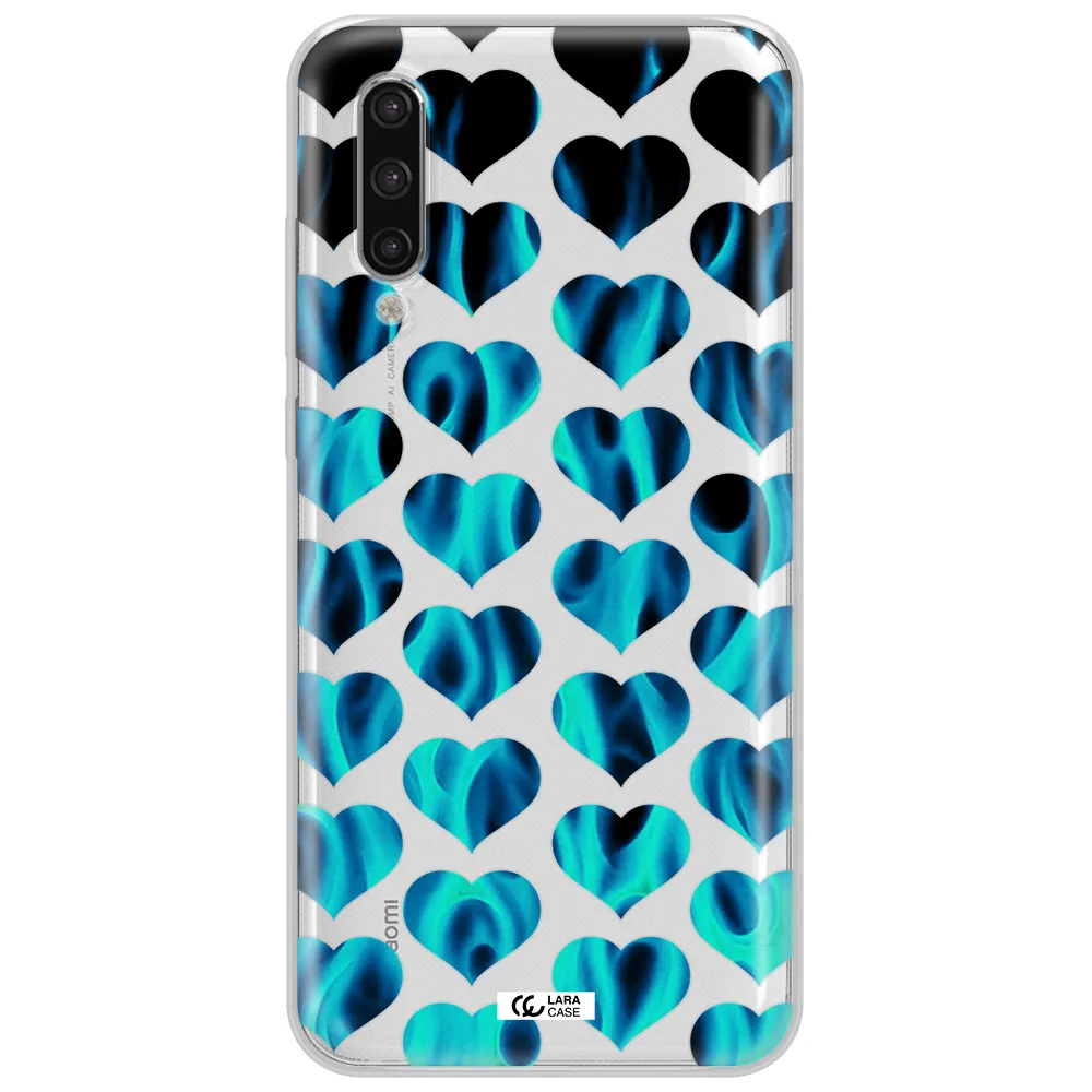 Heart Flame Xiaomi Mi 9 Lite Clear Tpu Case