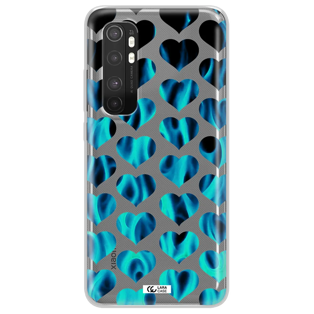 Heart Flame Xiaomi Mi Note 10 Lite Clear TPU Case