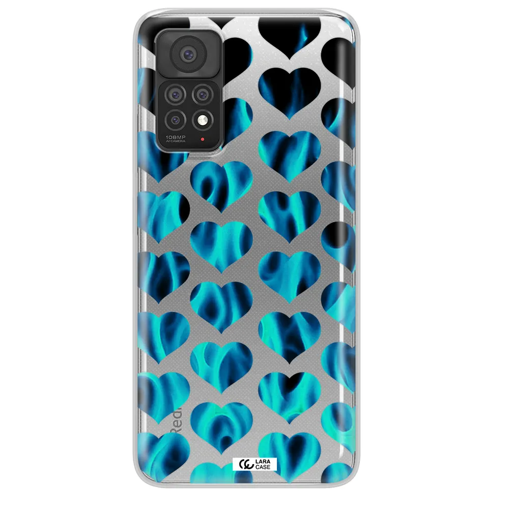 Heart Flame Xiaomi Note 11 Pro Clear TPU Case