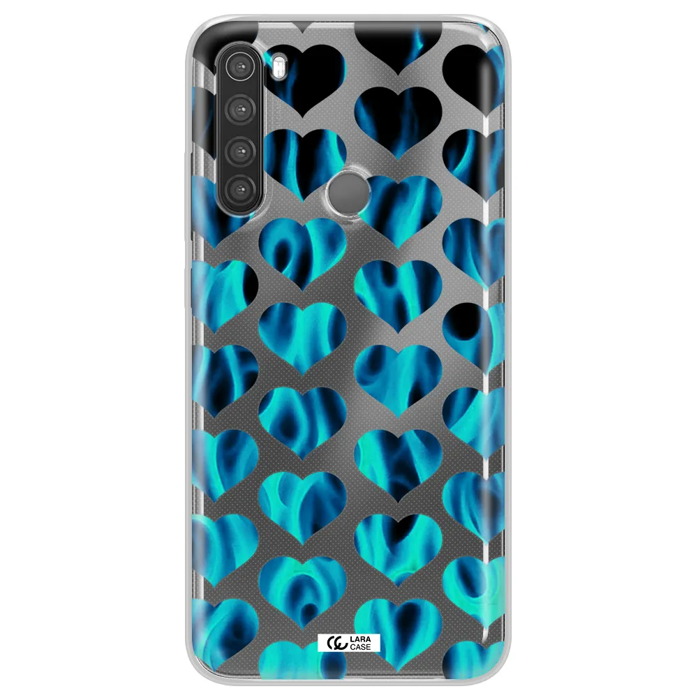 Heart Flame Xiaomi Note 8 Clear TPU Case