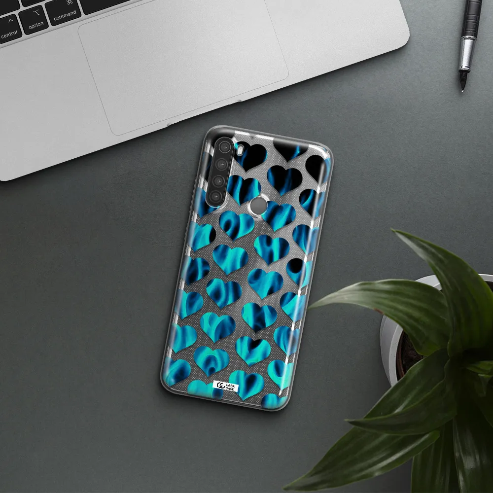 Heart Flame Xiaomi Note 8 Clear TPU Case