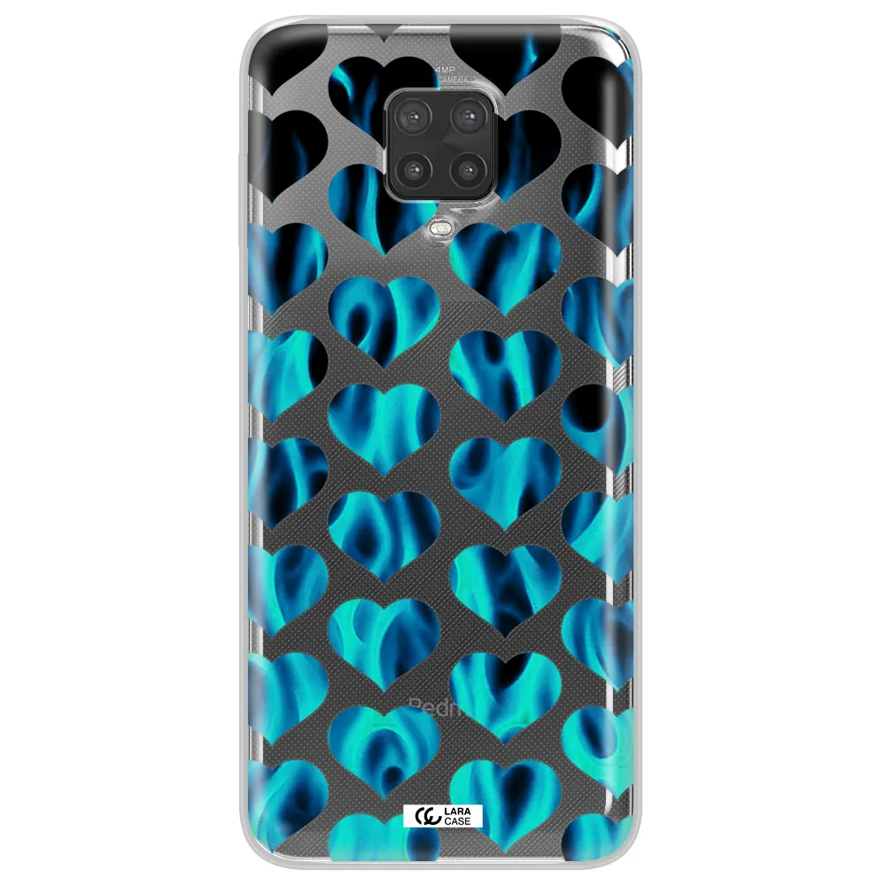 Heart Flame Xiaomi Note 9 Pro Clear TPU Case