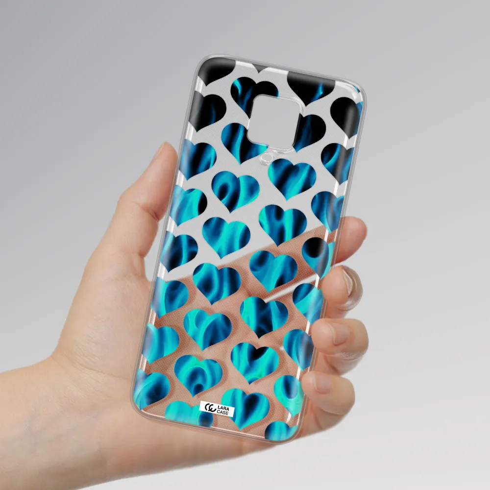 Heart Flame Xiaomi Note 9 Pro Clear TPU Case