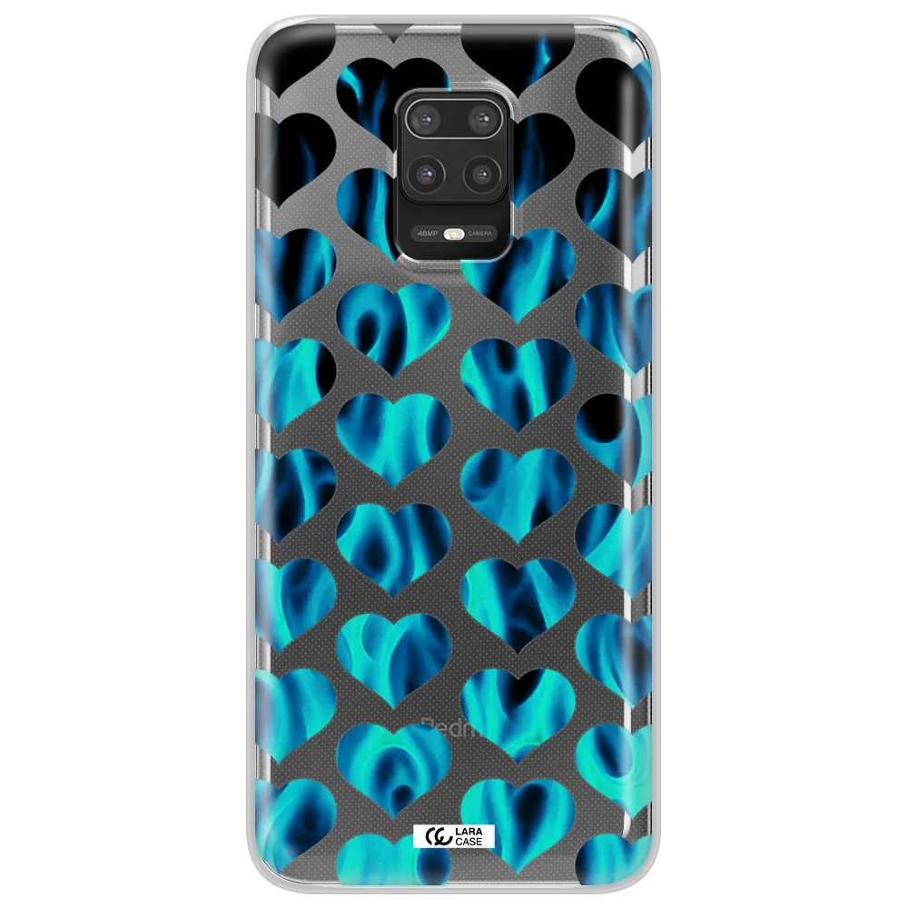 Heart Flame Xiaomi Note 9S Clear TPU Case