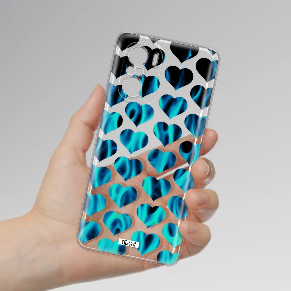 Heart Flame Xiaomi Poco F3 Clear Tpu Case
