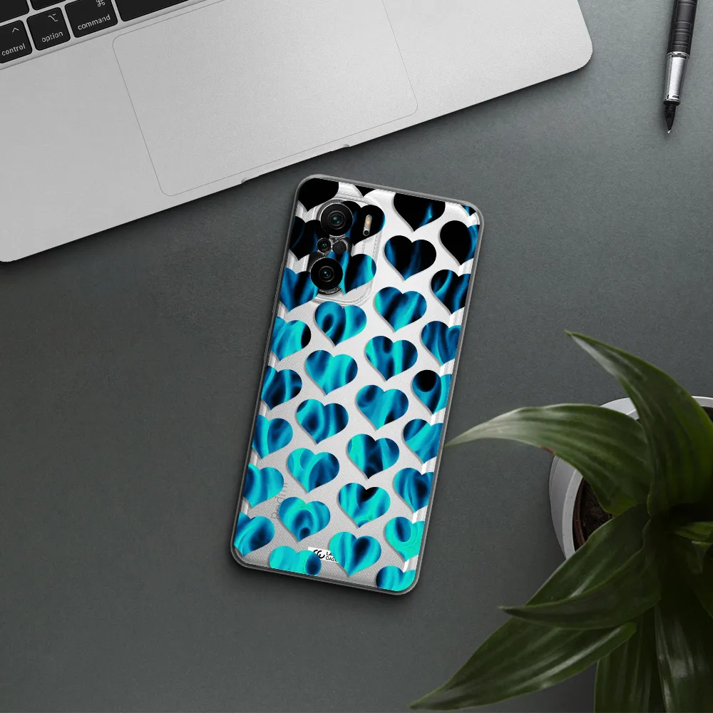 Heart Flame Xiaomi Poco F3 Clear Tpu Case