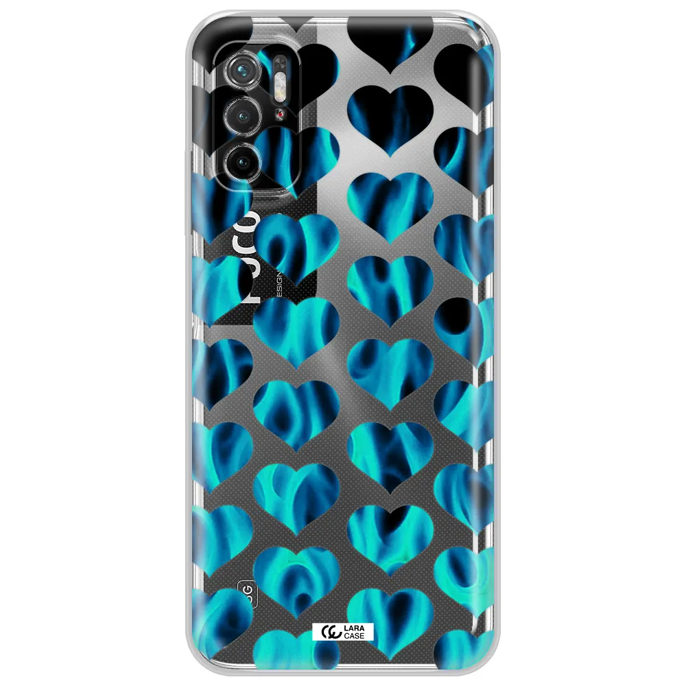 Heart Flame Xiaomi Poco M3 Pro Clear Tpu Case