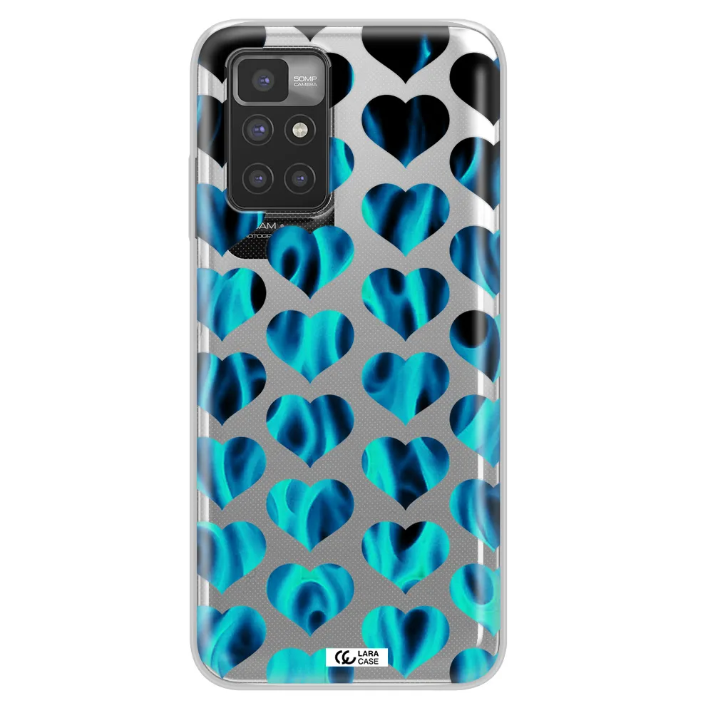 Heart Flame Xiaomi Redmi 10 Clear TPU Case