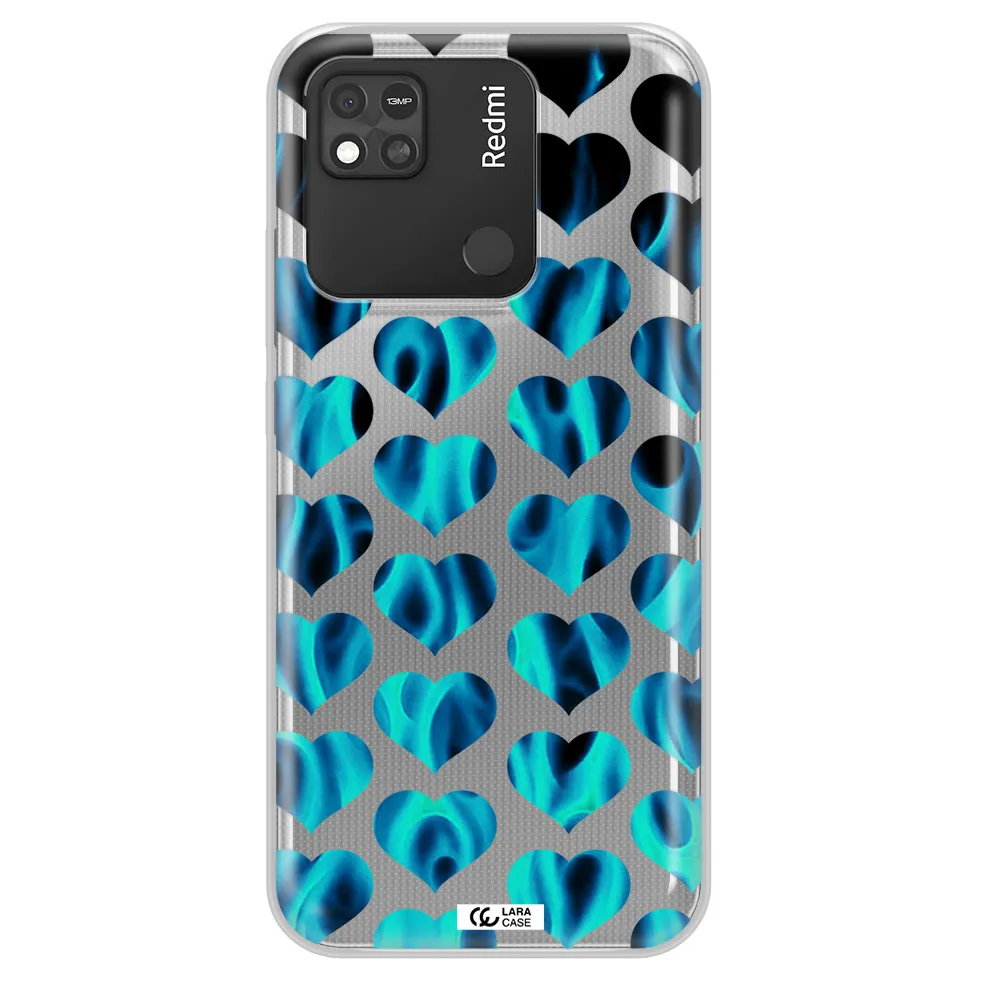 Heart Flame Xiaomi Redmi 10A Clear TPU Case
