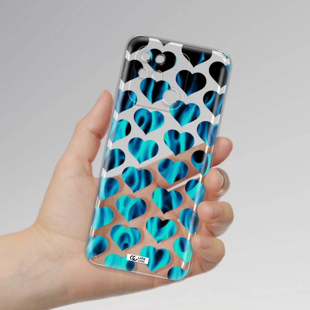 Heart Flame Xiaomi Redmi 10C Clear TPU Case