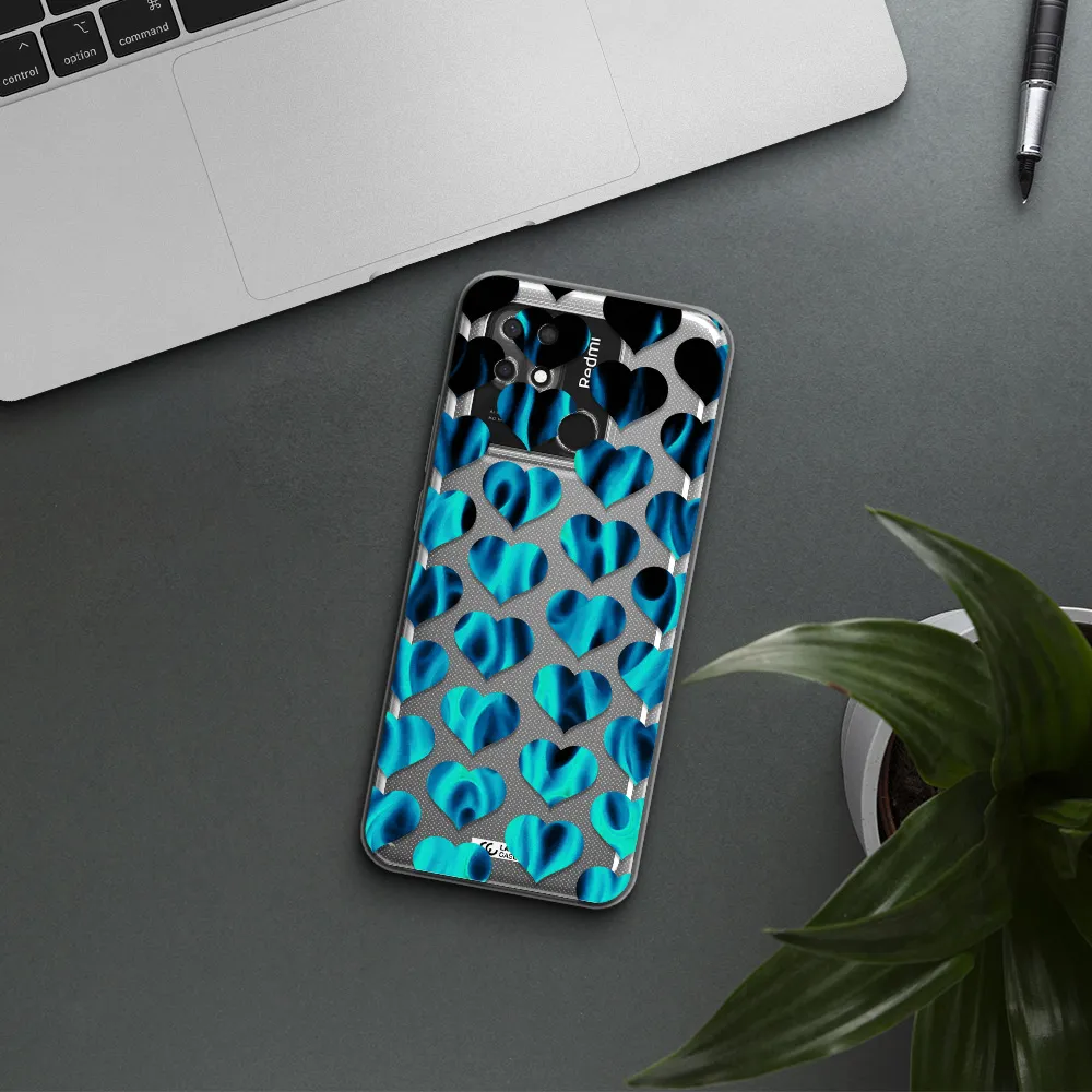 Heart Flame Xiaomi Redmi 10C Clear TPU Case