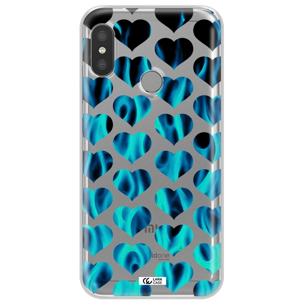 Heart Flame Xiaomi Redmi 6 Pro Clear TPU Case