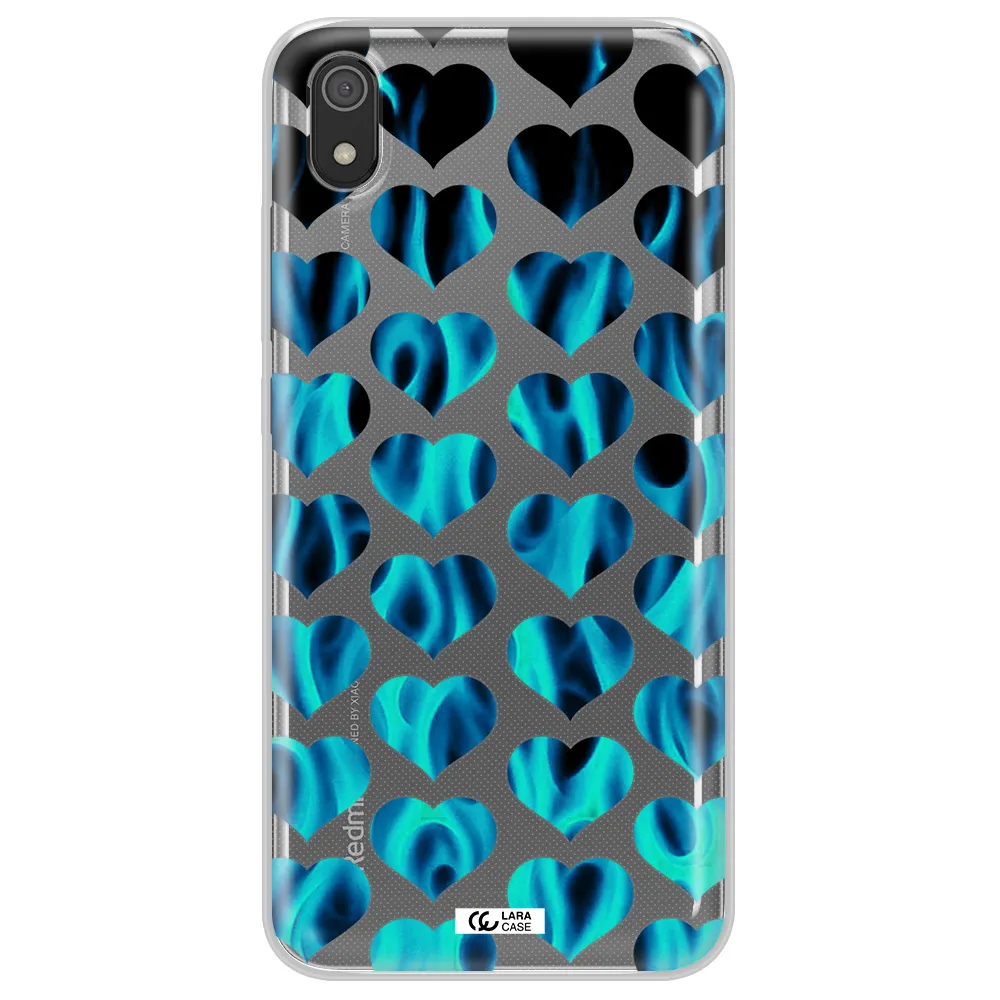 Heart Flame Xiaomi Redmi 7A Clear TPU Case