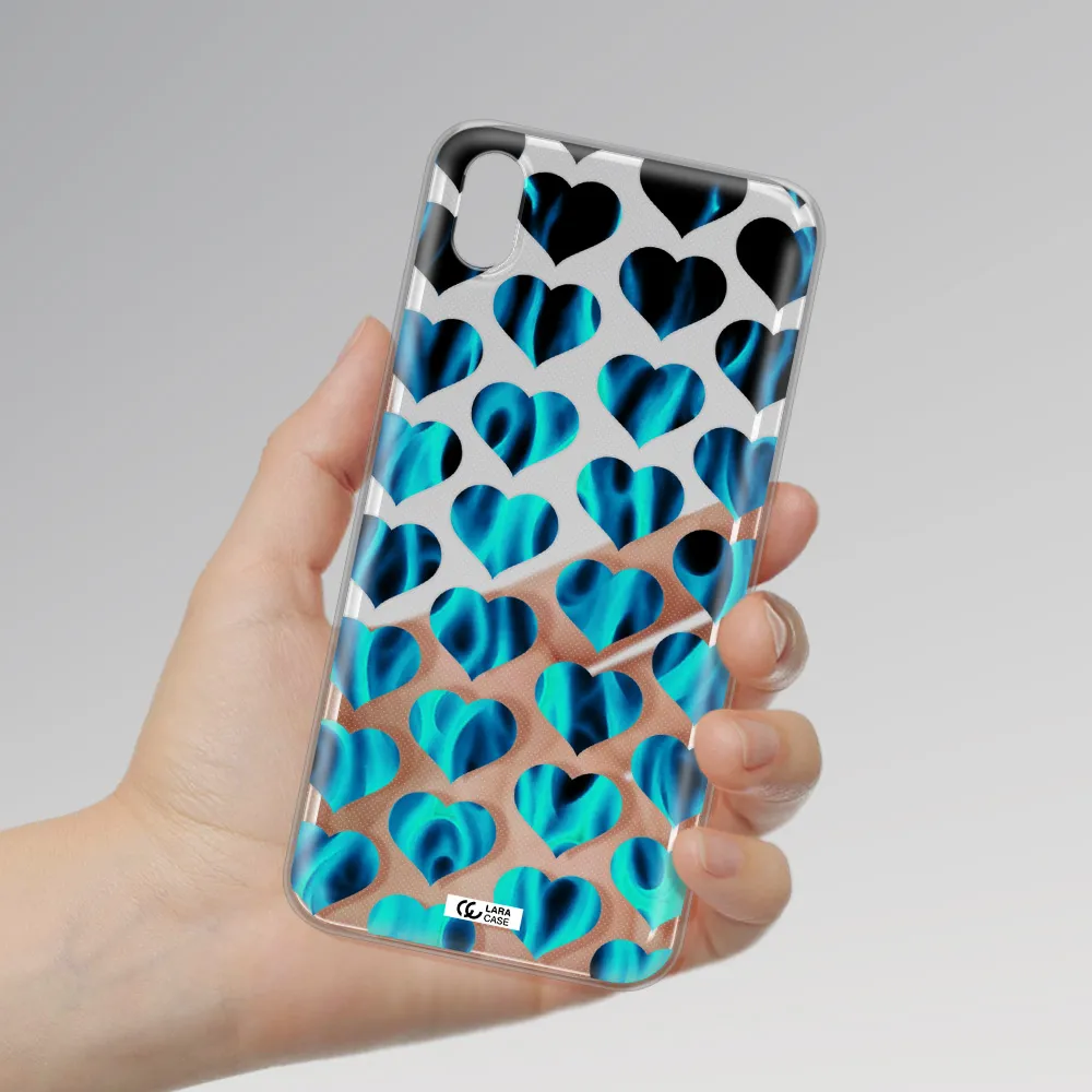 Heart Flame Xiaomi Redmi 7A Clear TPU Case