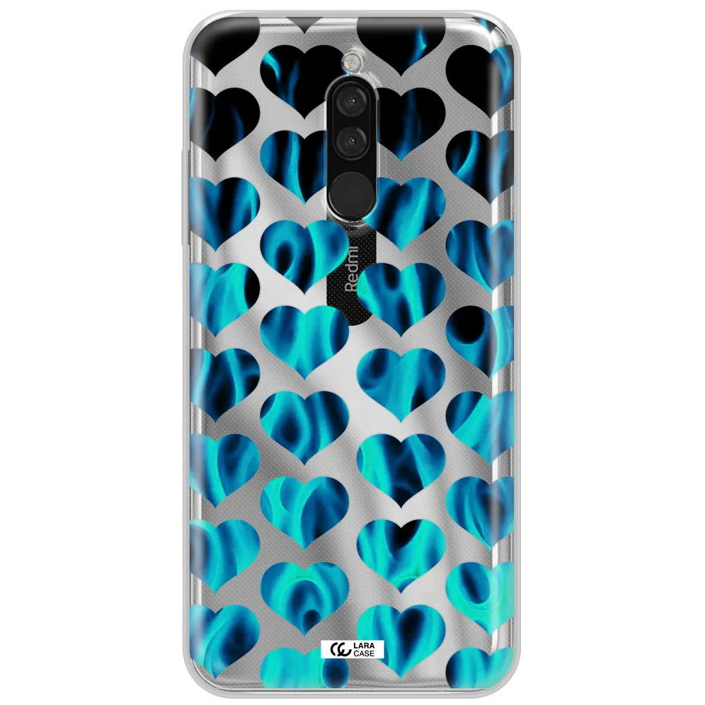 Heart Flame Xiaomi Redmi 8 Clear Tpu Case