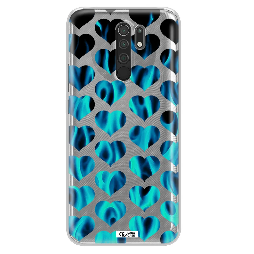 Heart Flame Xiaomi Redmi 9 Clear TPU Case
