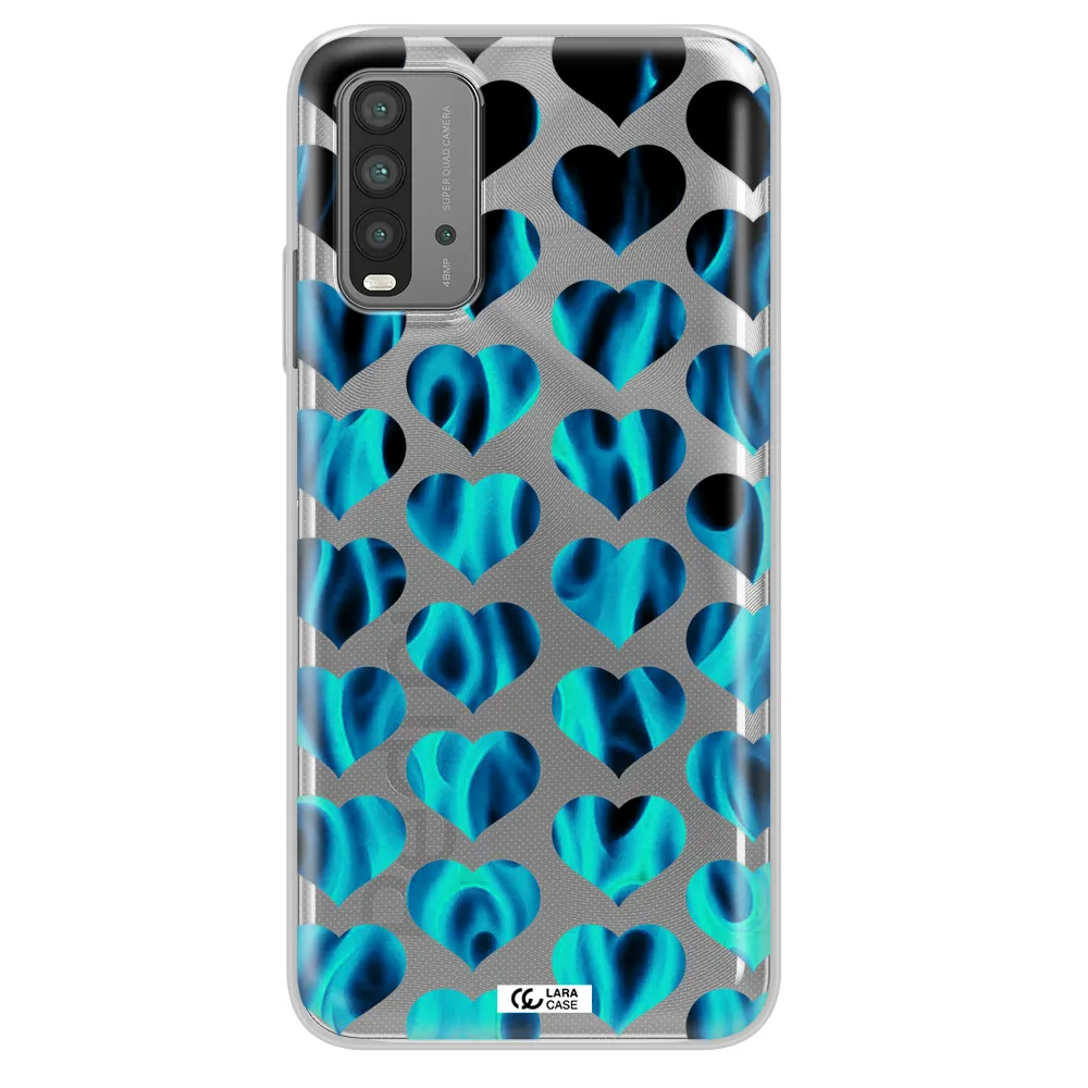 Heart Flame Xiaomi Redmi 9T Clear TPU Case