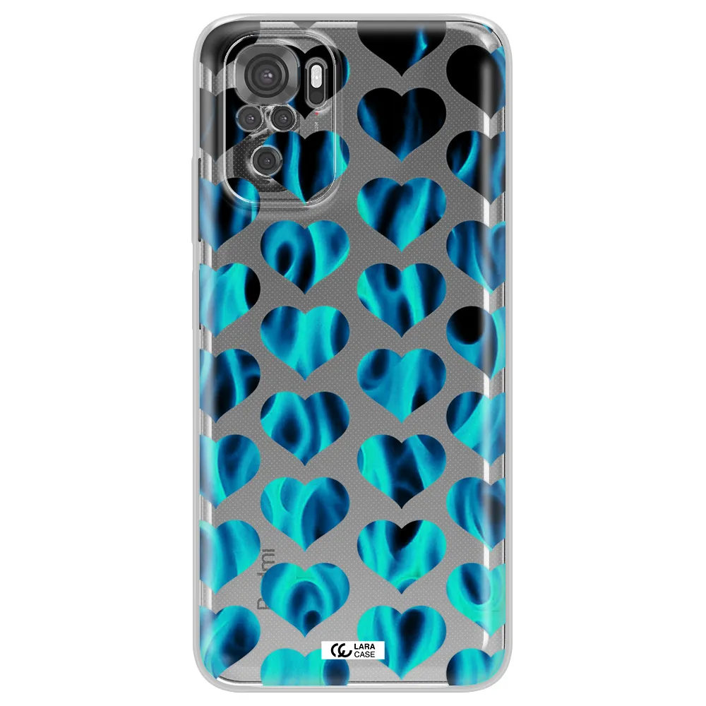 Heart Flame Xiaomi Redmi Note 10S Clear Tpu Case