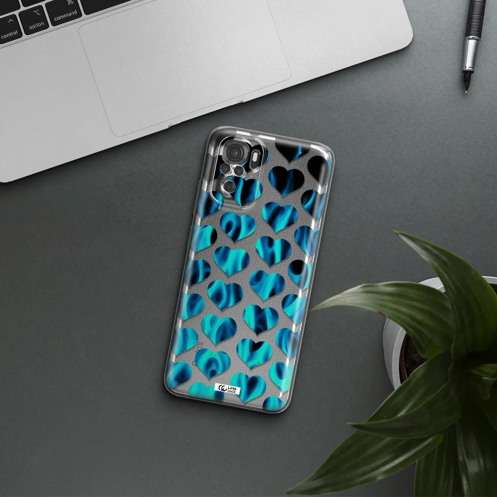 Heart Flame Xiaomi Redmi Note 10S Clear Tpu Case