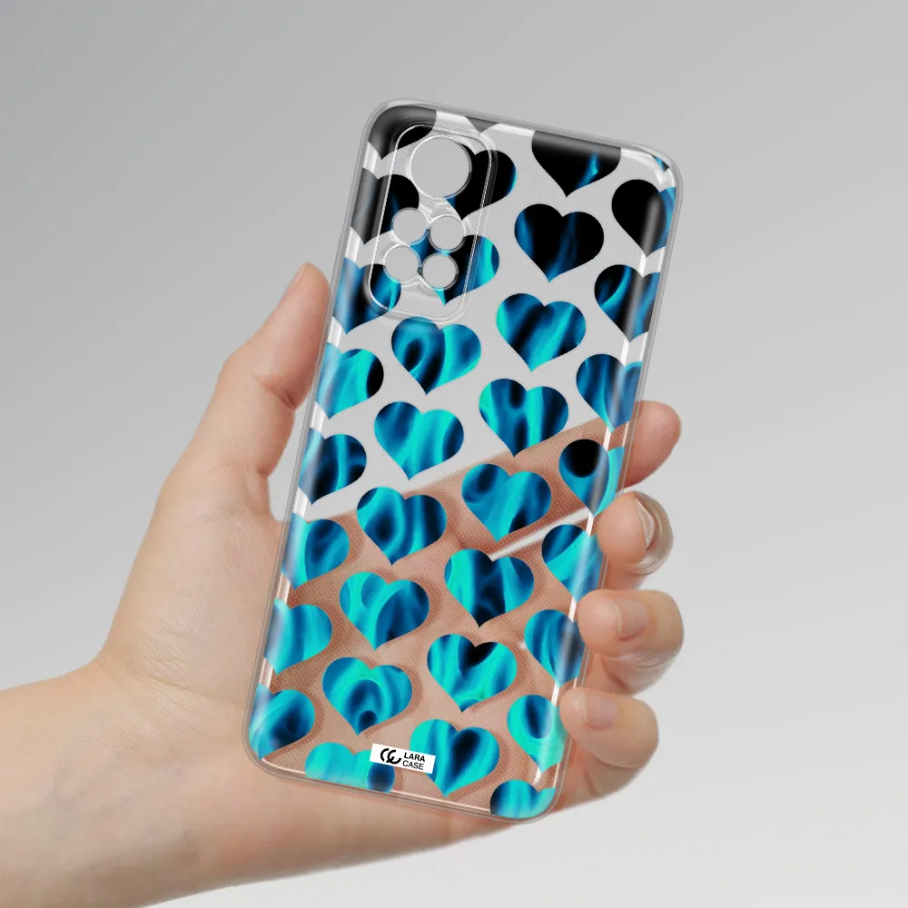Heart Flame Xiaomi Redmi Note 11S Clear Tpu Case