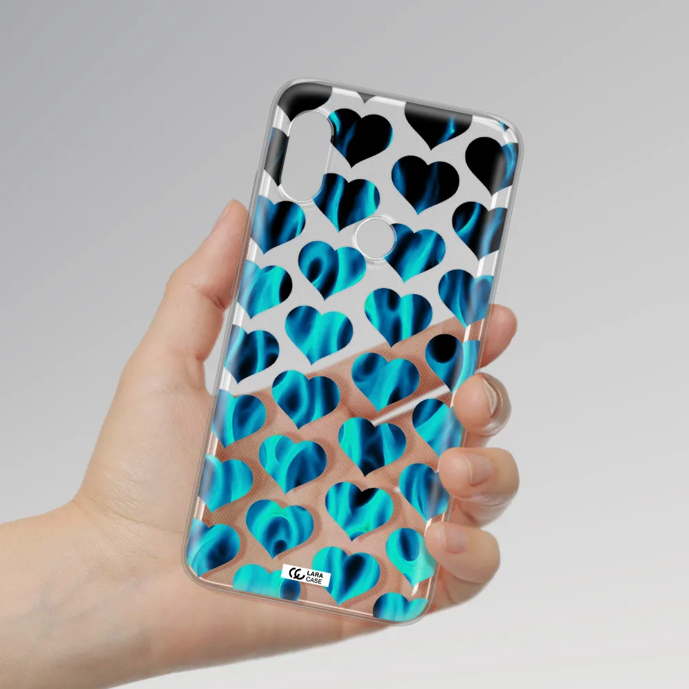 Heart Flame Xiaomi Redmi Note 6 Pro Clear TPU Case