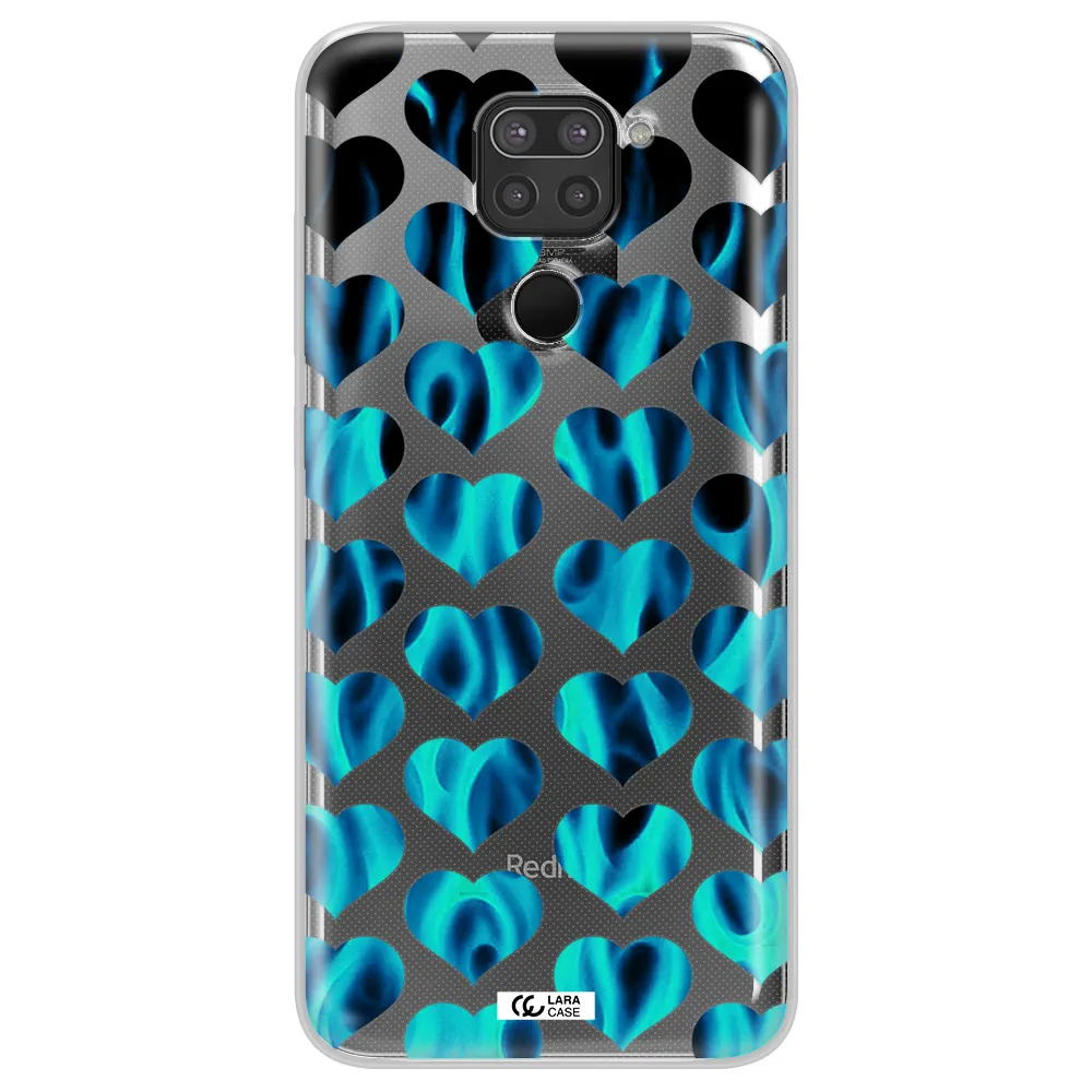 Heart Flame Xiaomi Redmi Note 9 Clear TPU Case