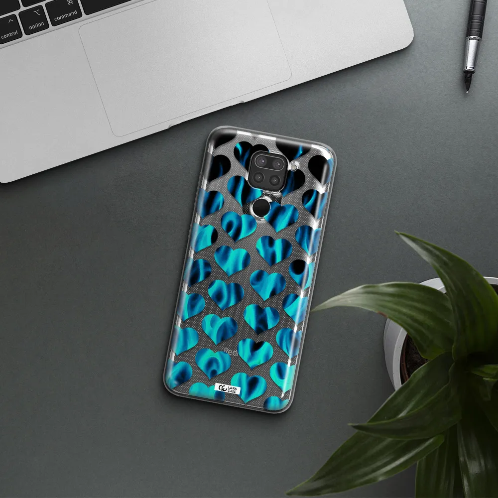 Heart Flame Xiaomi Redmi Note 9 Clear TPU Case