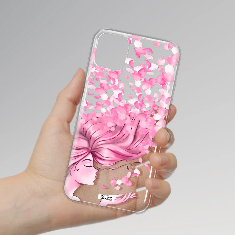 Sakura Leaves Hair Apple iPhone 11 Clear TPU Case