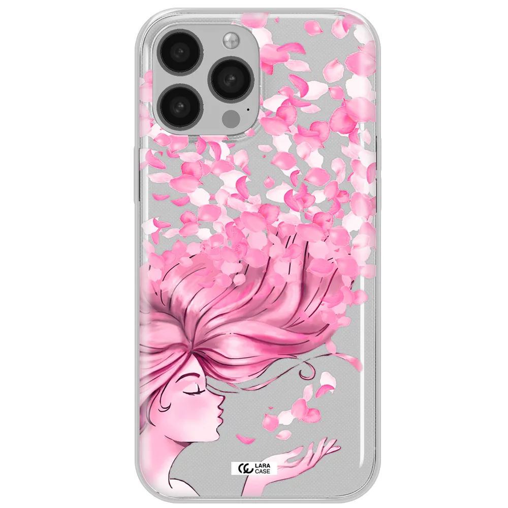 Sakura Leaves Hair Apple iPhone 13 Pro Max Clear TPU Case