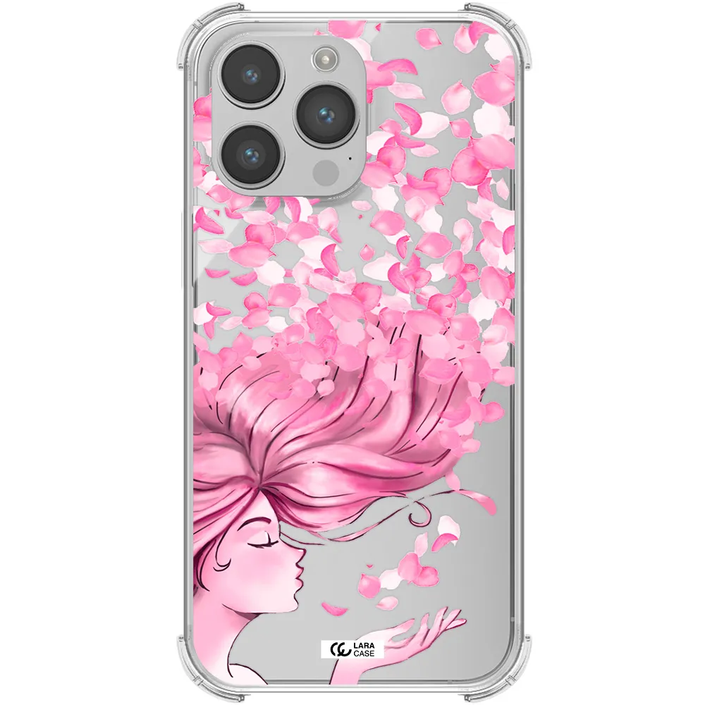 Sakura Leaves Hair Apple iPhone 14 pro max Clear PC Case