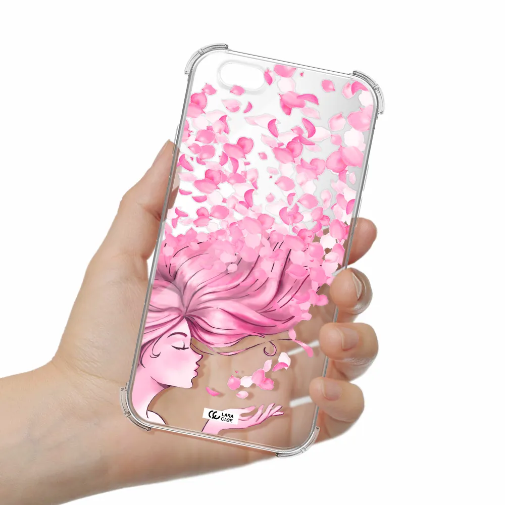 Sakura Leaves Hair Apple iPhone 6 Clear PC Case