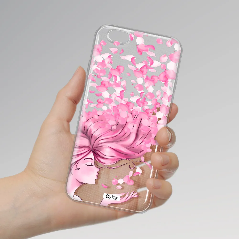 Sakura Leaves Hair Apple iPhone 6 Clear TPU Case