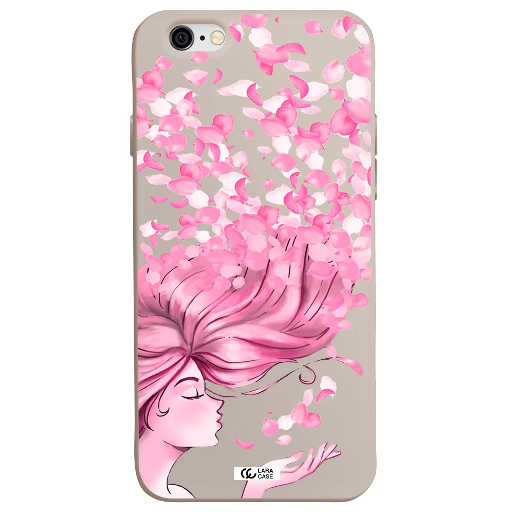 Sakura Leaves Hair Apple iPhone 6 Silicone Stone Case