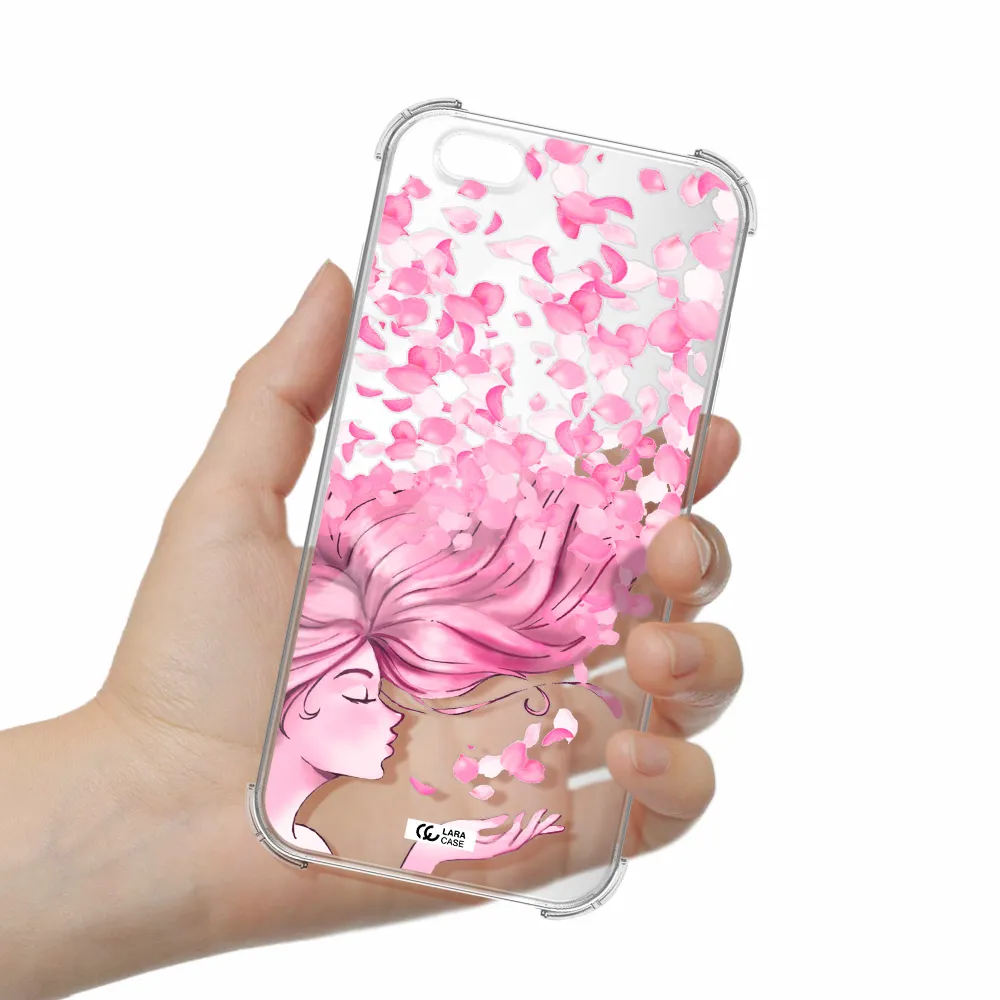 Sakura Leaves Hair Apple iPhone 6S Clear PC Case