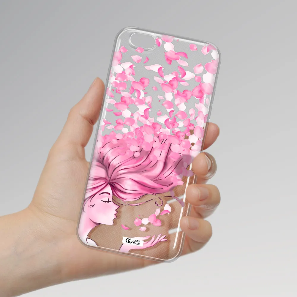 Sakura Leaves Hair Apple iPhone 6S Clear TPU Case